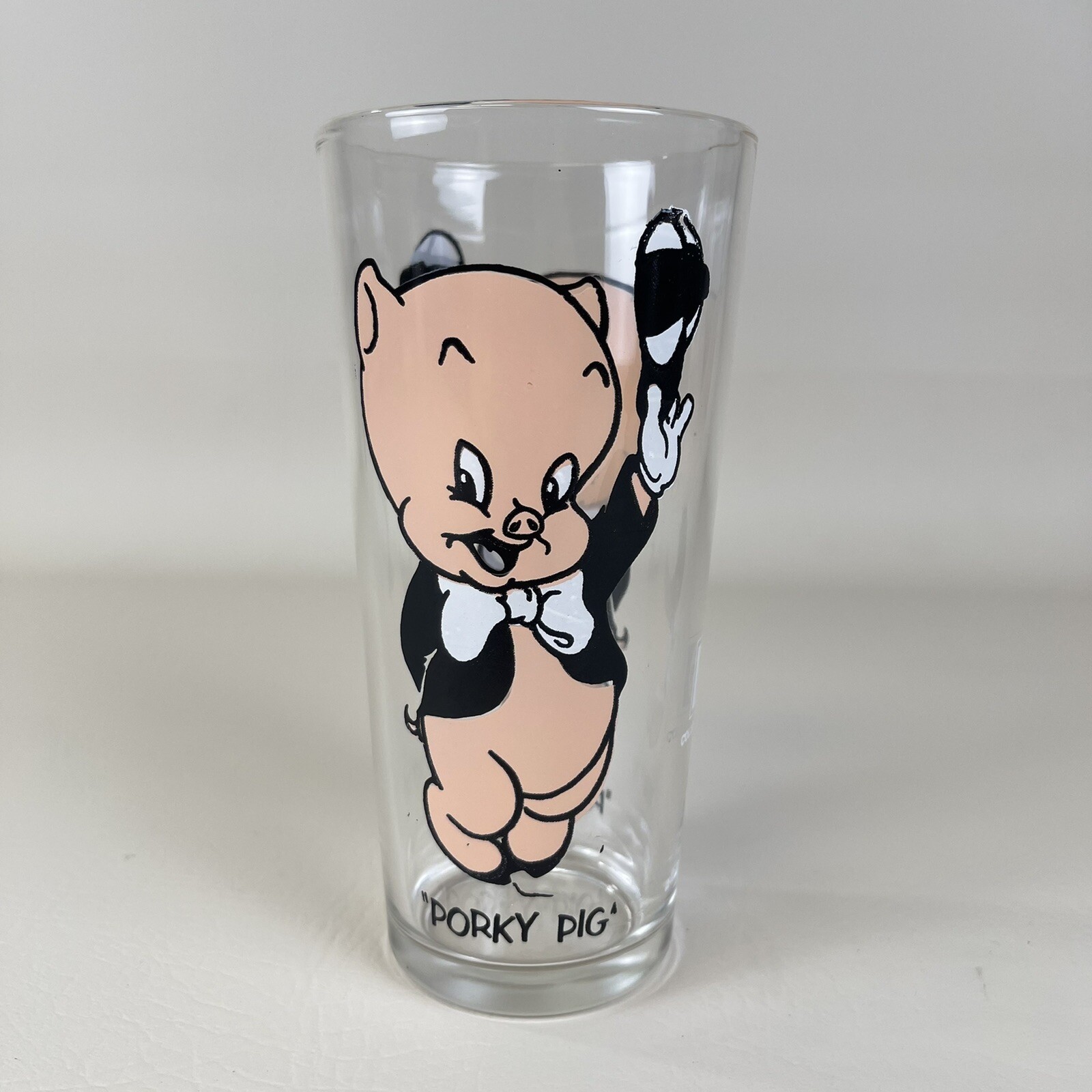 1973 Looney Tunes Porky Pig Glass Pepsi Collector Series Federal Hardee\'s WB