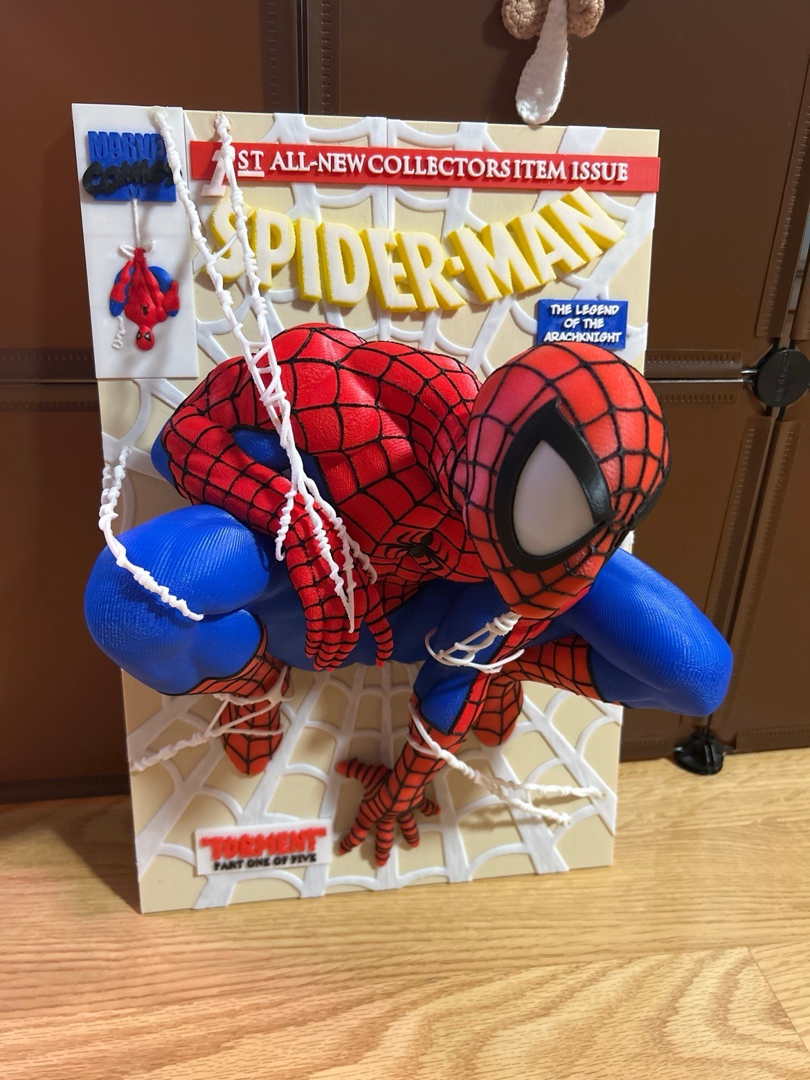 3D Printed Spider-Man Comic Book Cover 3D Relief Wall Display 18in Torment 3D Printed Spider-Man Comic Book Cover 3D Relief Wall Display 18in Torment