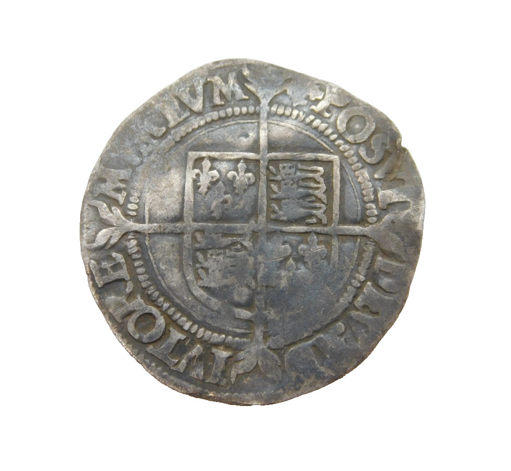 Elizabeth I Hammered Silver Shilling Coin Antique 1560-61 \'Cross Crosslet\' 