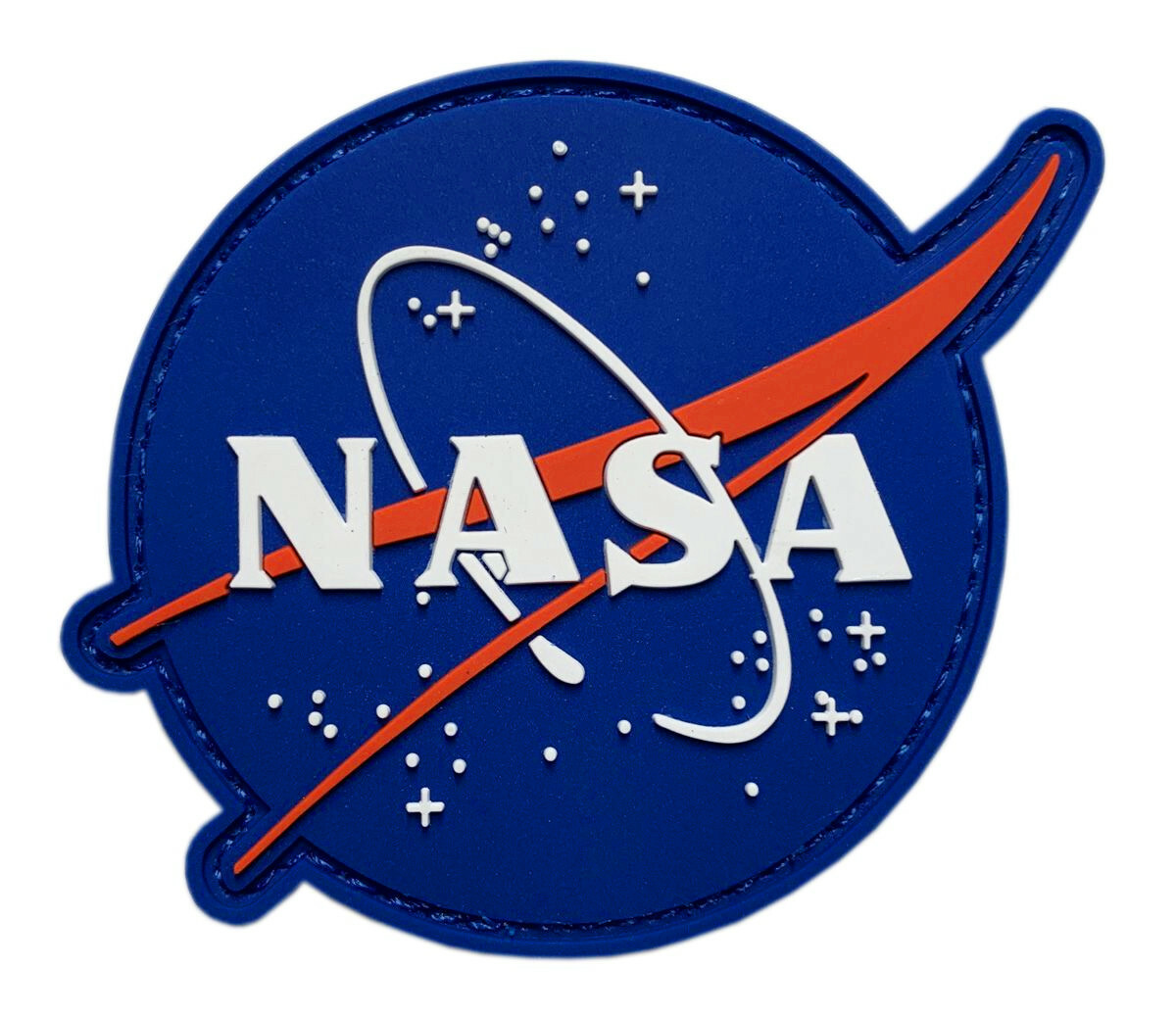 NASA Classic Logo Patch 3.25 inches [3D PVC -Hook Fastener -NP2]