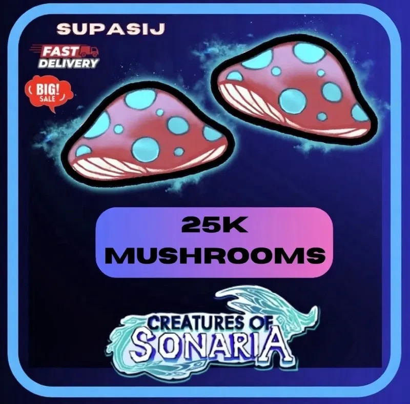 CREATURES OF SONARIA🍄[ 25K - 5M Mushrooms / MUSH]⚡FASTEST DELIVERY・COS⚡ million