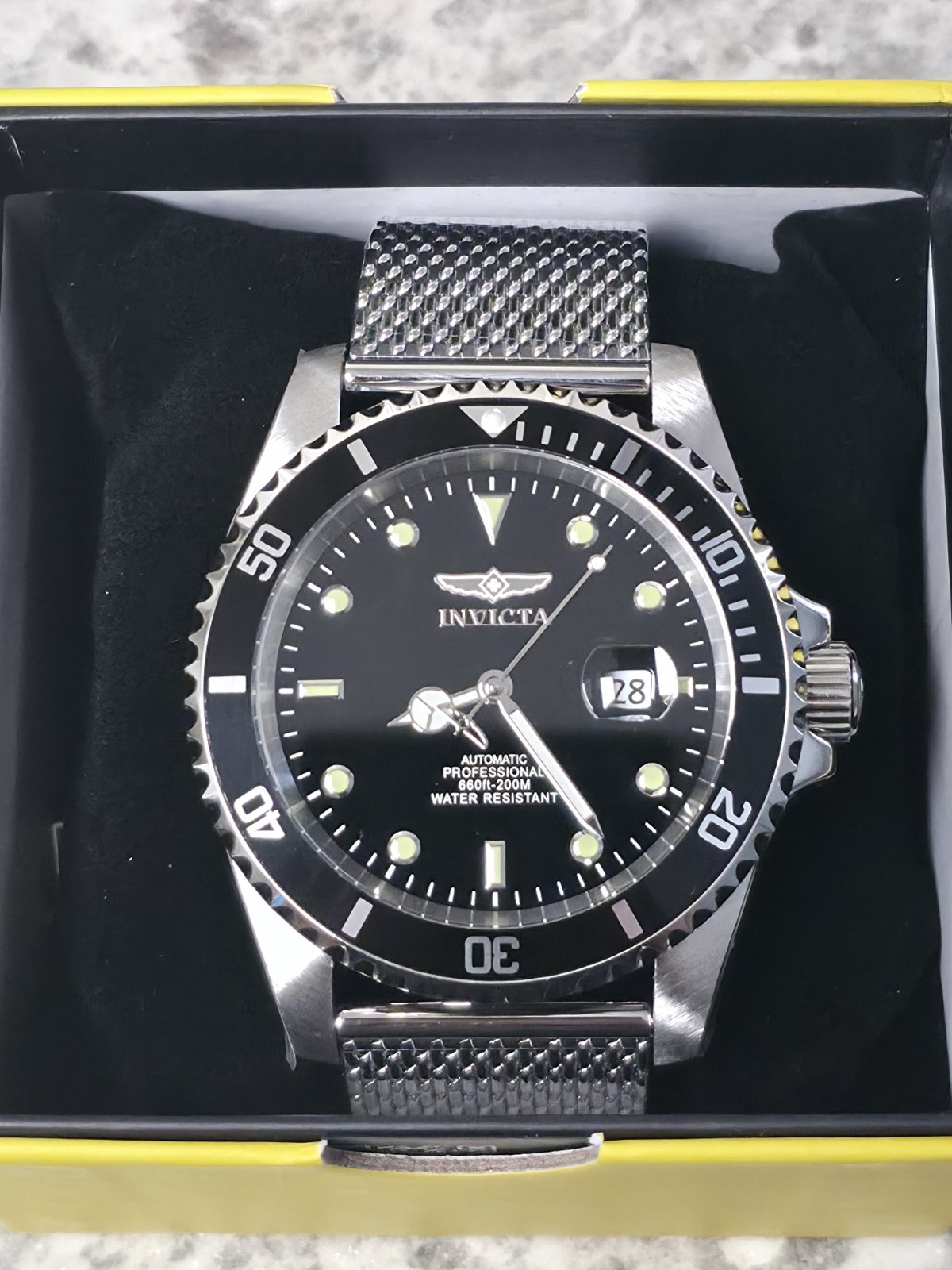 Invicta Grand Diver Bastion Automatic 47mm Steel Black 47964 Rare BNIB