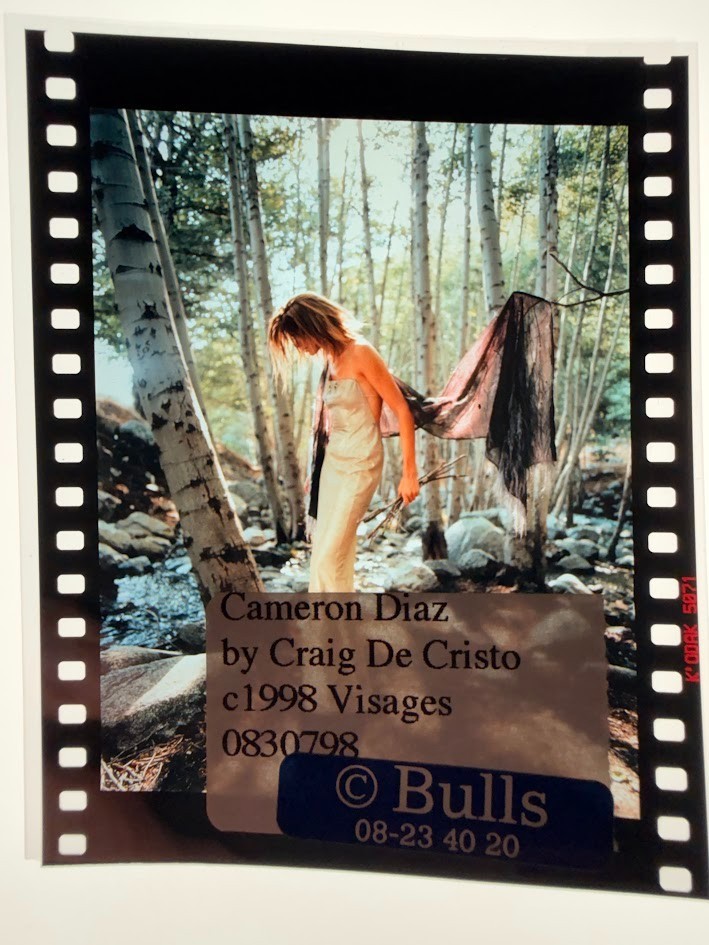 CAMERON DIAZ  - Rare Original Press Photo Transparency by CRAIG DE CRISTO 1998