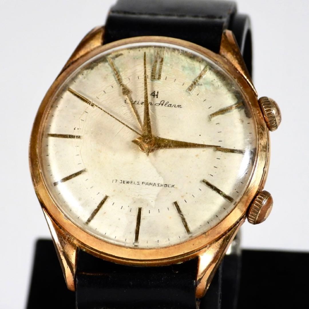 CITIZEN Alarm 4H Four Hand Hand Wound Watch 15708 1962 Antique Alarm
