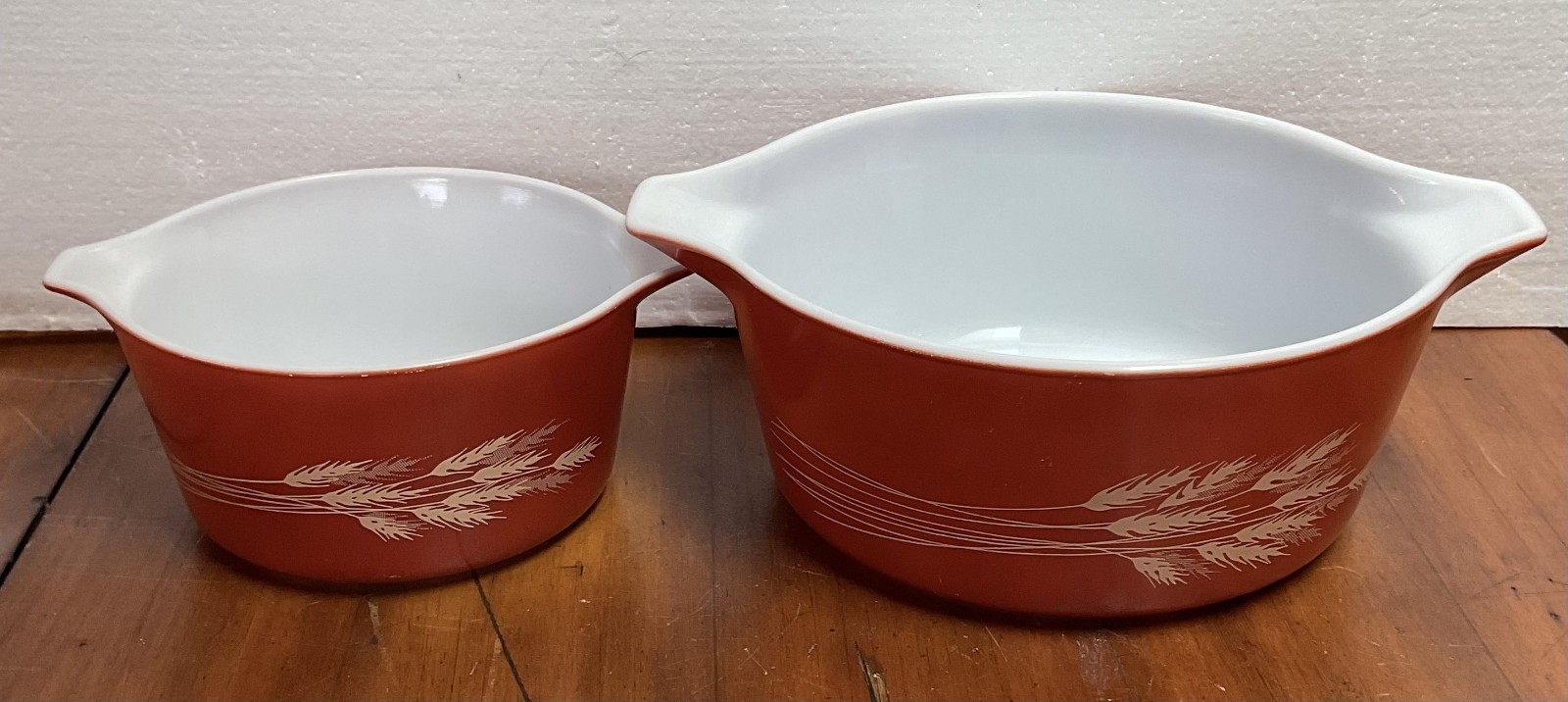 Vintage Pyrex Autumn Harvest Lot 473-B 475-B 442 Cinderella Mixing Bowl