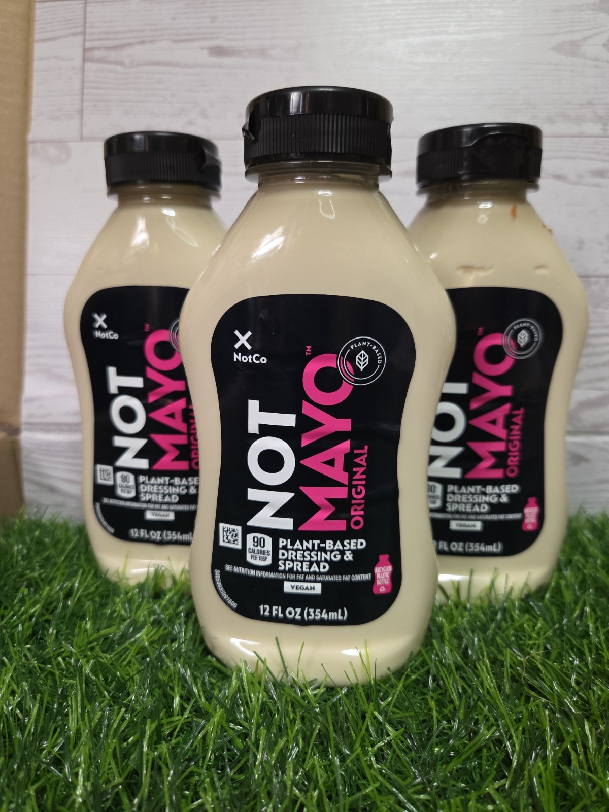 3 x NotMayo Plant-Based Vegan Egg Free Mayo Dressing Squeeze Bottle 12 Oz
