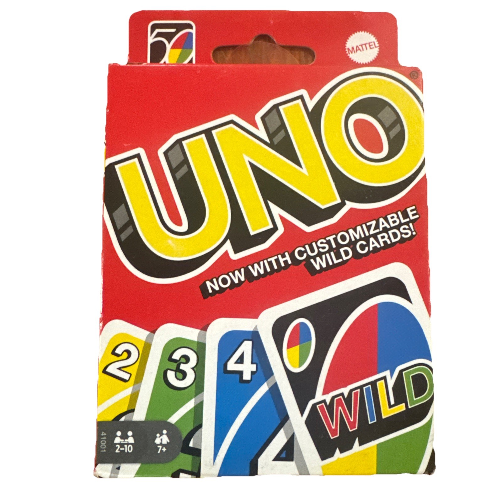 Mattel Uno Card Game New With Customizable Wild Cards 