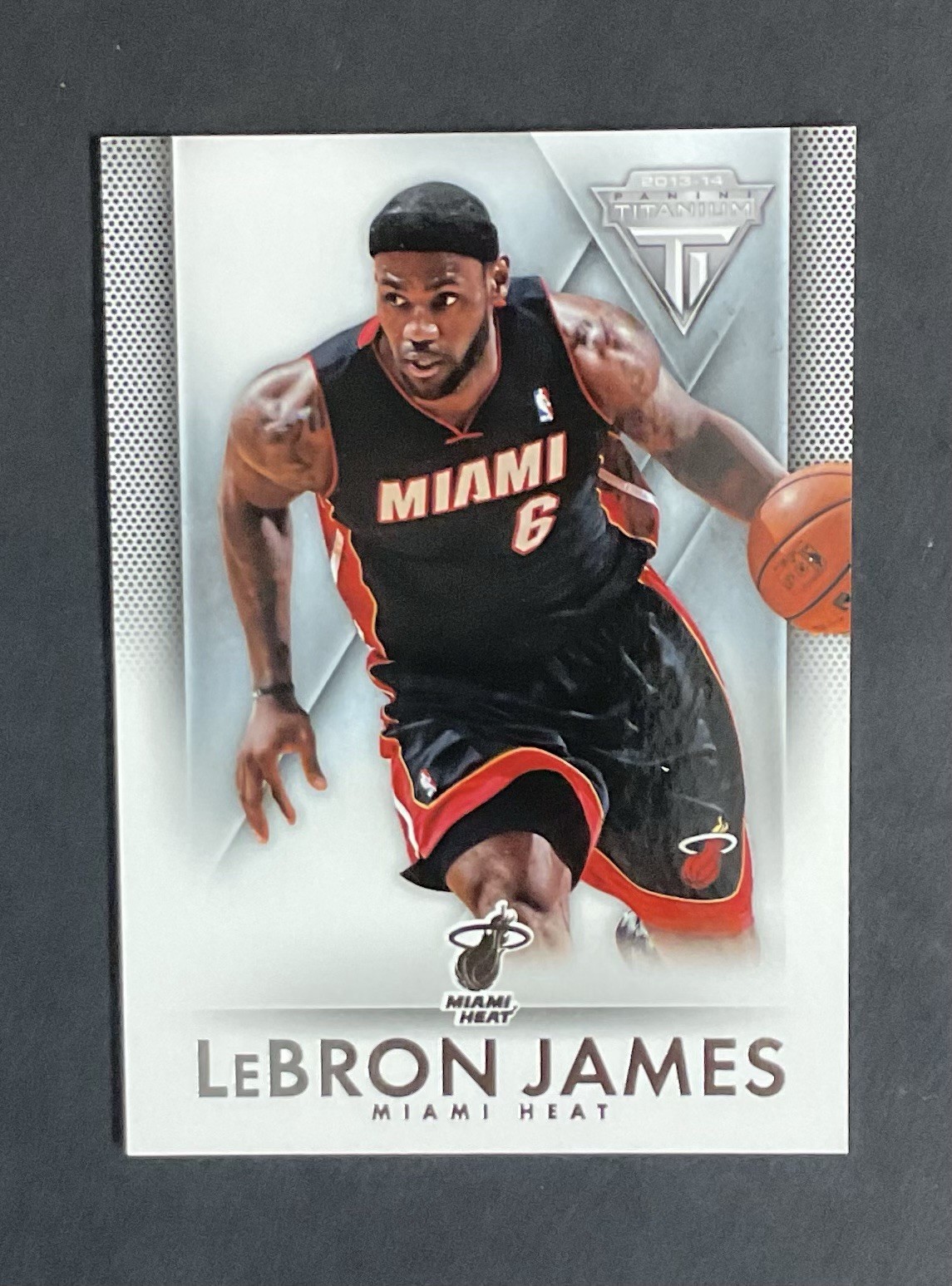 Panini 2013-14 Titanium LeBron James Miami Heat #58