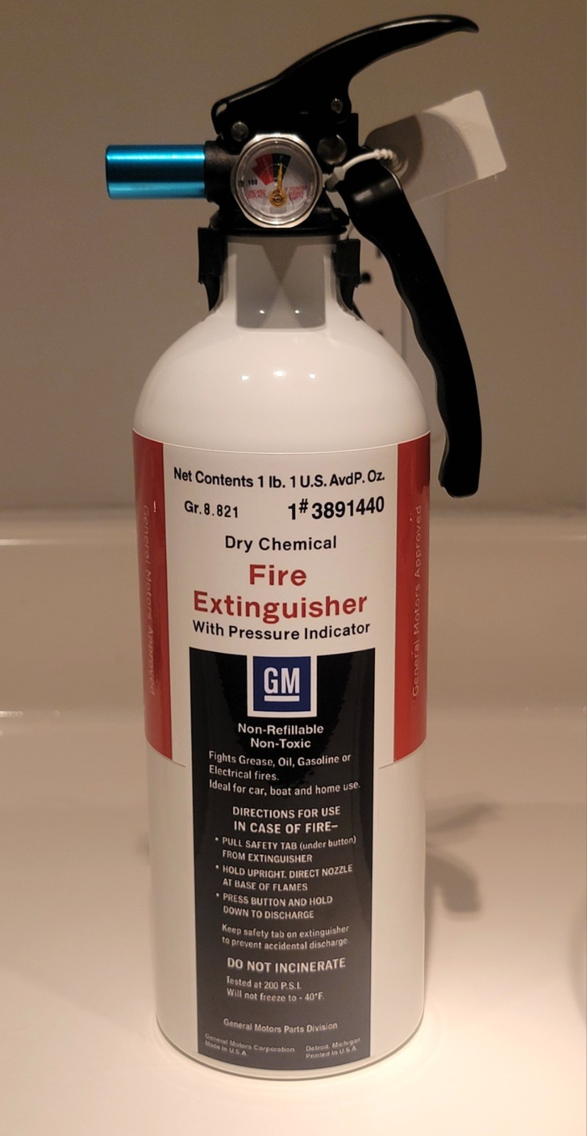 Vintage GM Fire Extinguisher 