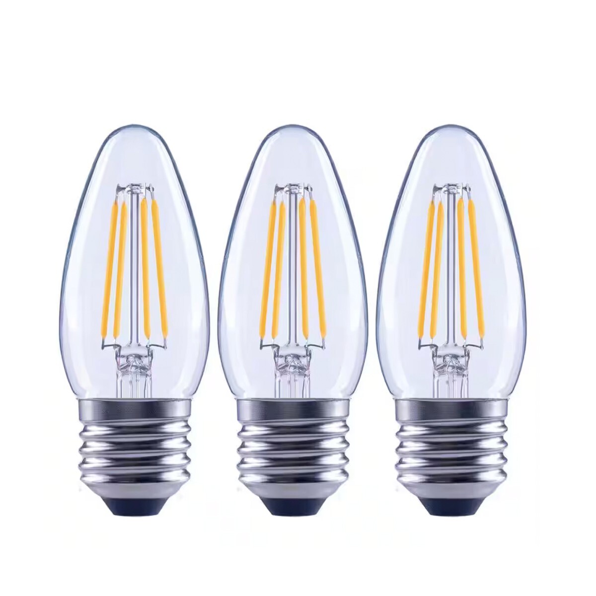 Eco-Smart LED B11 60W Equivalent Daylight Vintage Edison Bulbs (3-Pack)