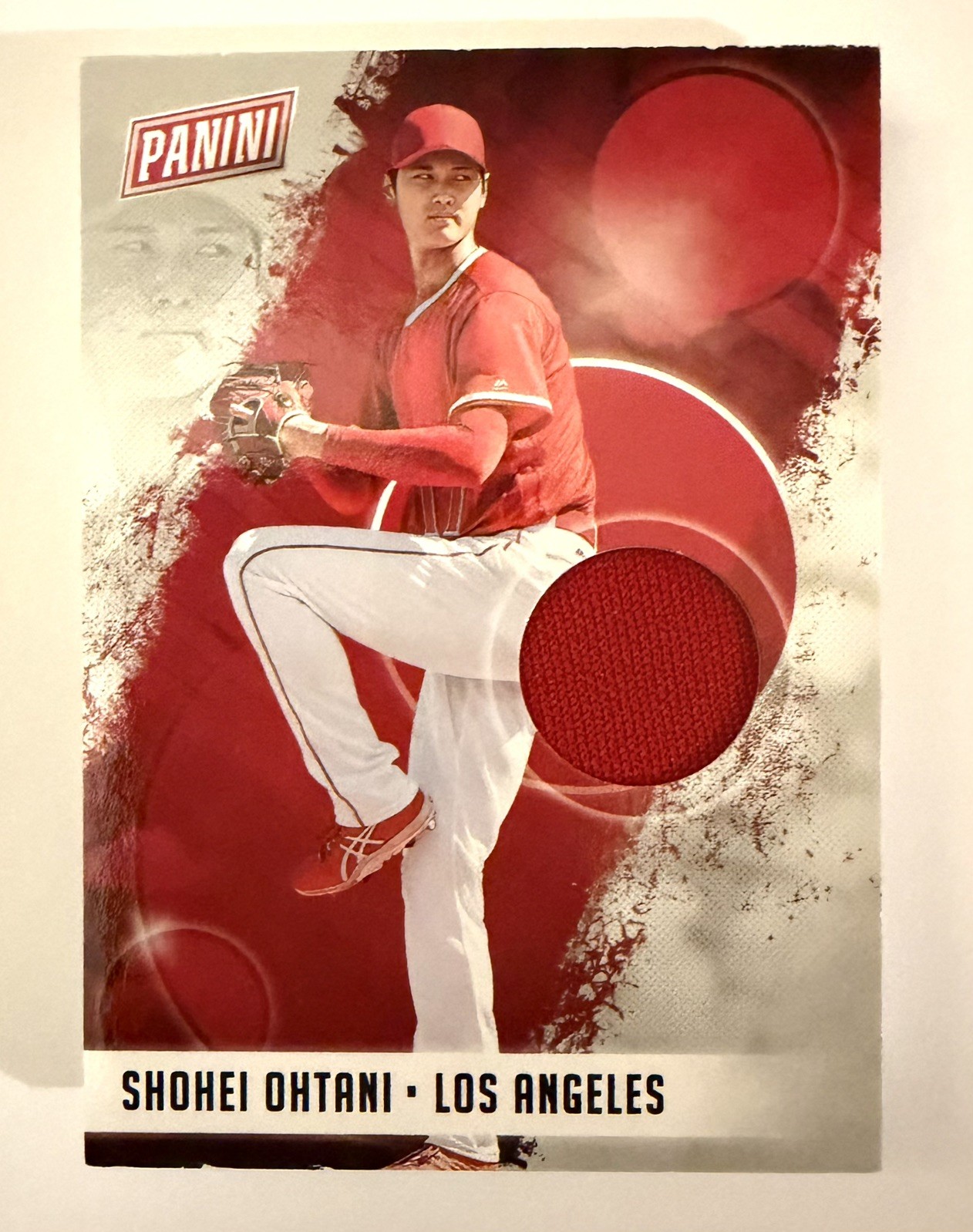 Rare Shohei Ohtani Panini 2018 National Convention Relics RC PLAYER WORN MEM #SO Rare Shohei Ohtani Panini 2018 National Convention Relics RC PLAYER WORN MEM #SO