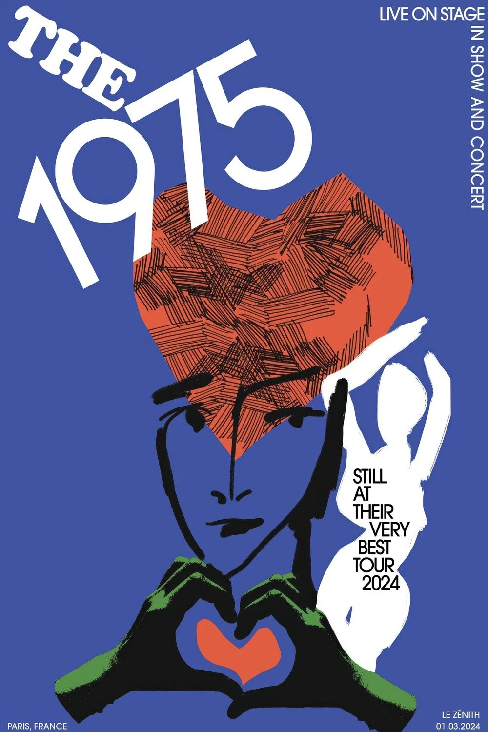 The 1975 Paris France Still At Their Very Best Tour Poster
