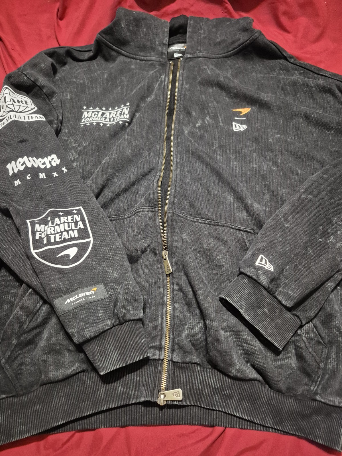 New Era McLaren F1 Racing Team Full Zip Hooded Sweatshirt M F1 Lando Norris New Era McLaren F1 Racing Team Full Zip Hooded Sweatshirt M F1 Lando Norris
