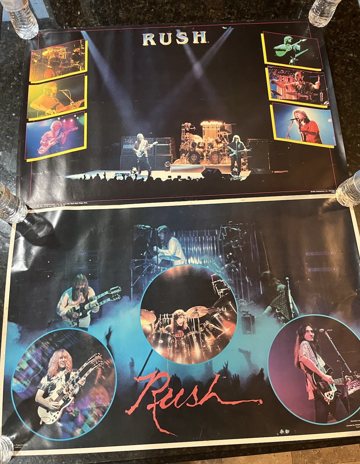 VTG RUSH Posters 1979 & 1982 Rock & Roll Lot Of 2 VTG RUSH Posters 1979 & 1982 Rock & Roll Lot Of 2