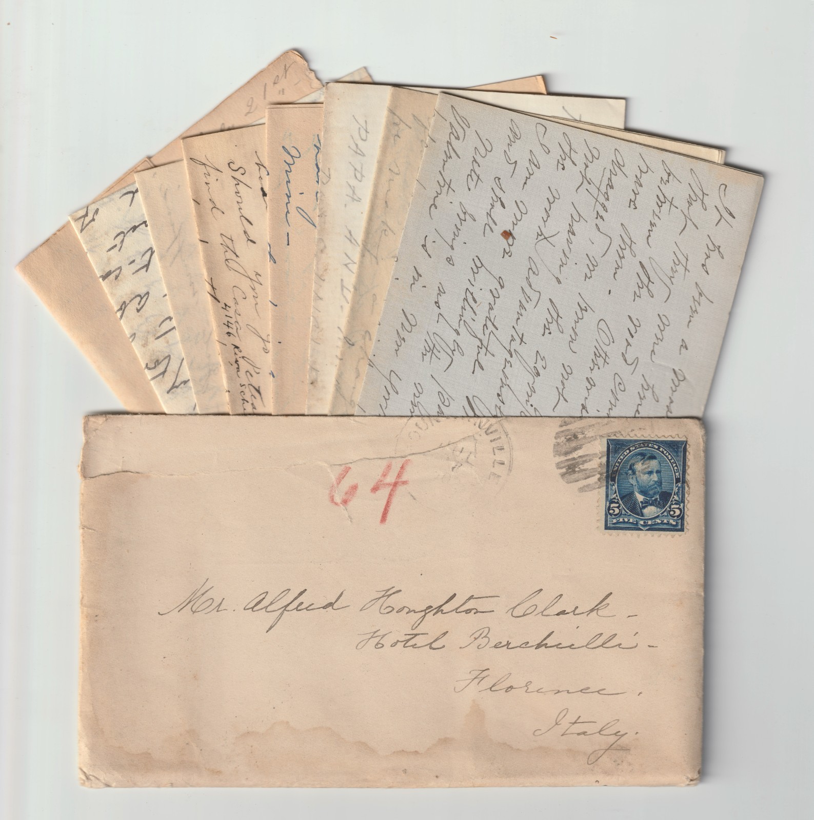 1902 Family Correspondence Alfred Houghton Clark, Academy of Fine Arts, Boston