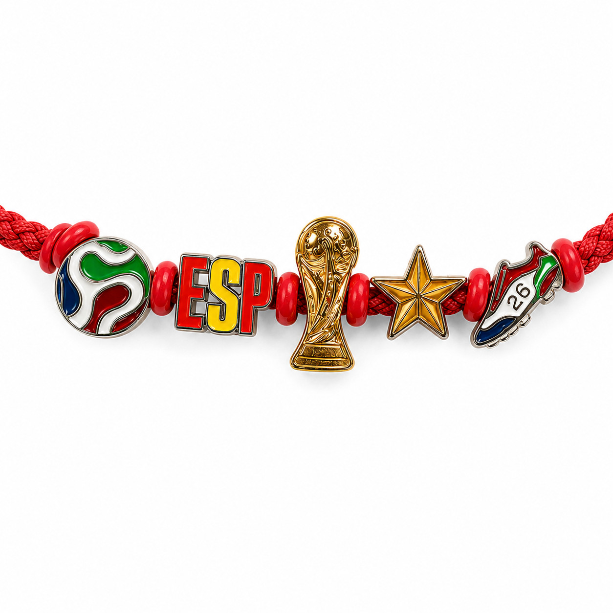 SPAIN FIFA World Cup 2026 Limited Edition BofA Fan Bracelet Red/Black S/L