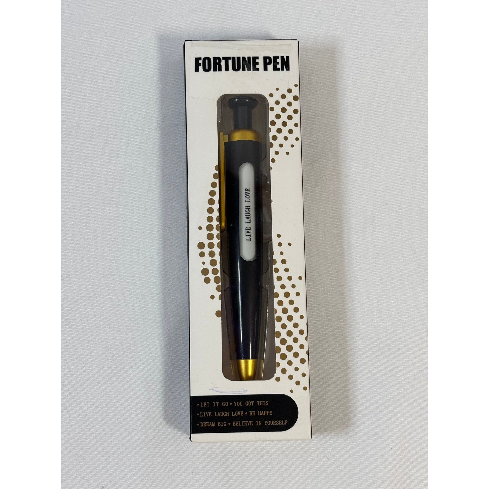 Fortune Pen Greenbrier International Motivational Messages Black Gold New