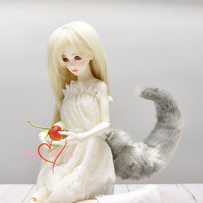 Dollmore 1/12 1/8 1/6 1/4 1/3 Uncle BJD Wolf Tail Fuzzy Beast Tail #1 Accessory
