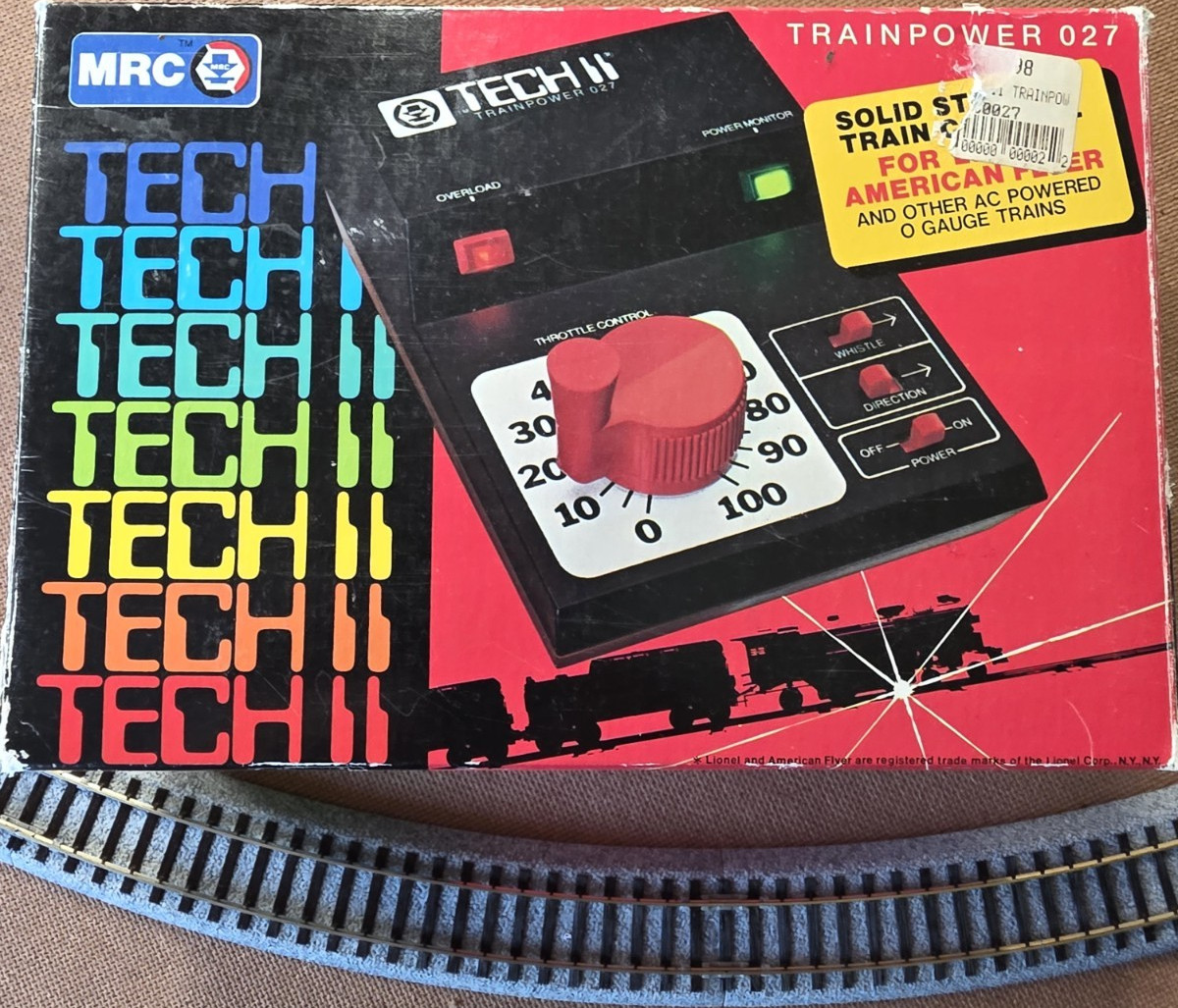 MRC Tech II Trainpower 027 O Gauge AC Speed Controller Whistle Direction Control