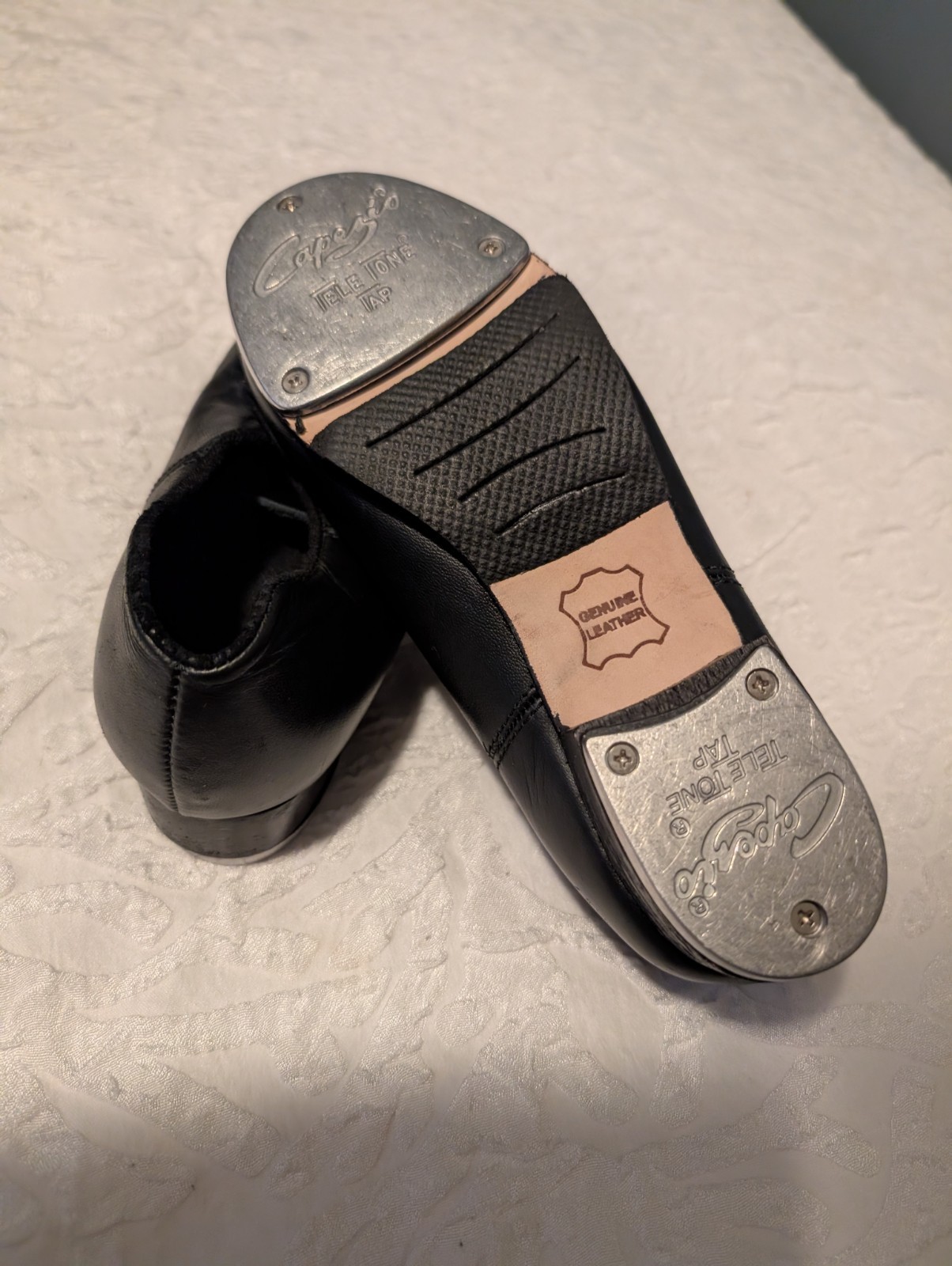Capezio TELE TONE TAP (Black) Tap Dance Shoes Youth Size 4.5