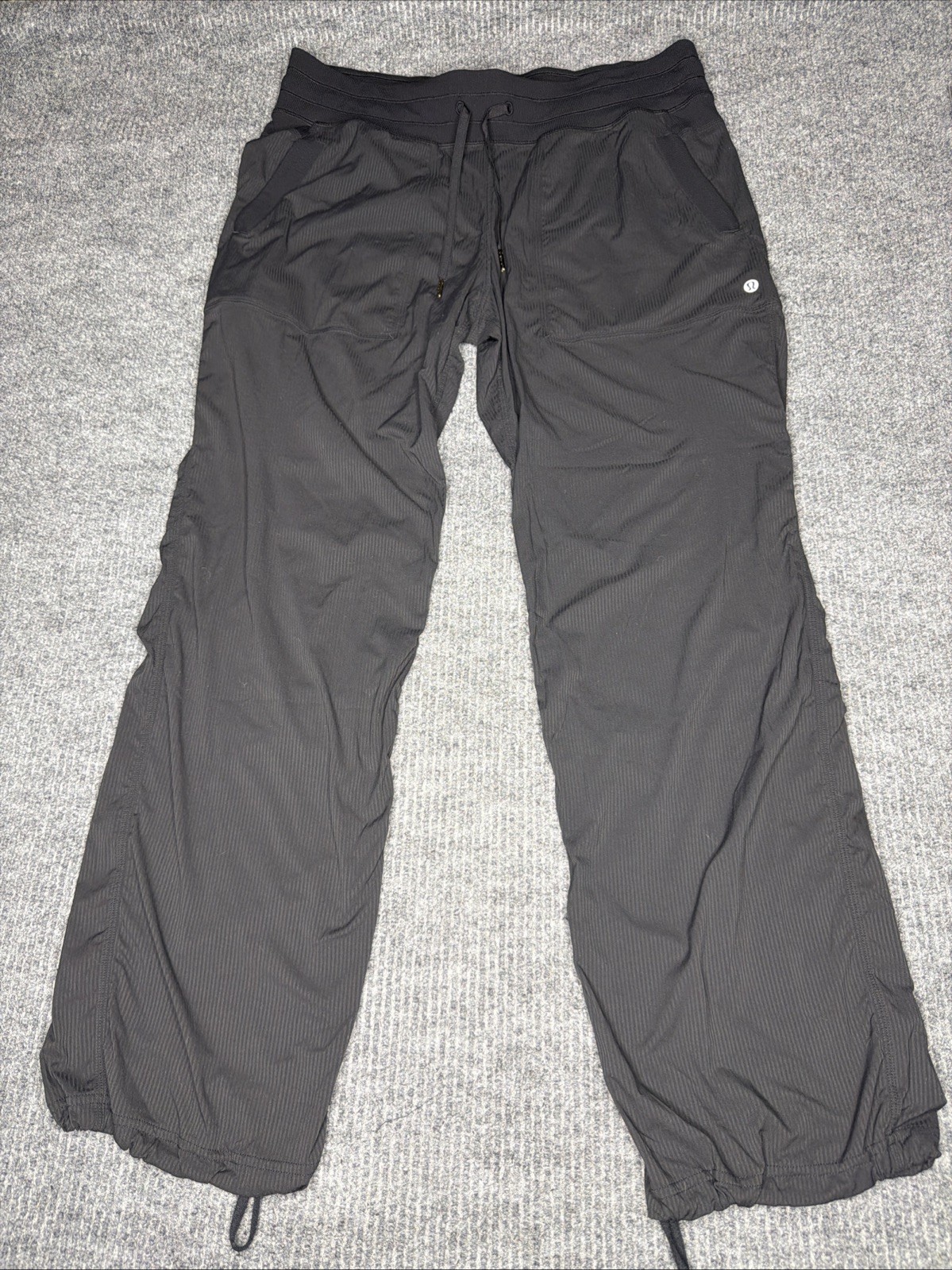 Lululemon Dance Studio Mid Rise Pant Full Length Size 12 Black Swift Relaxed