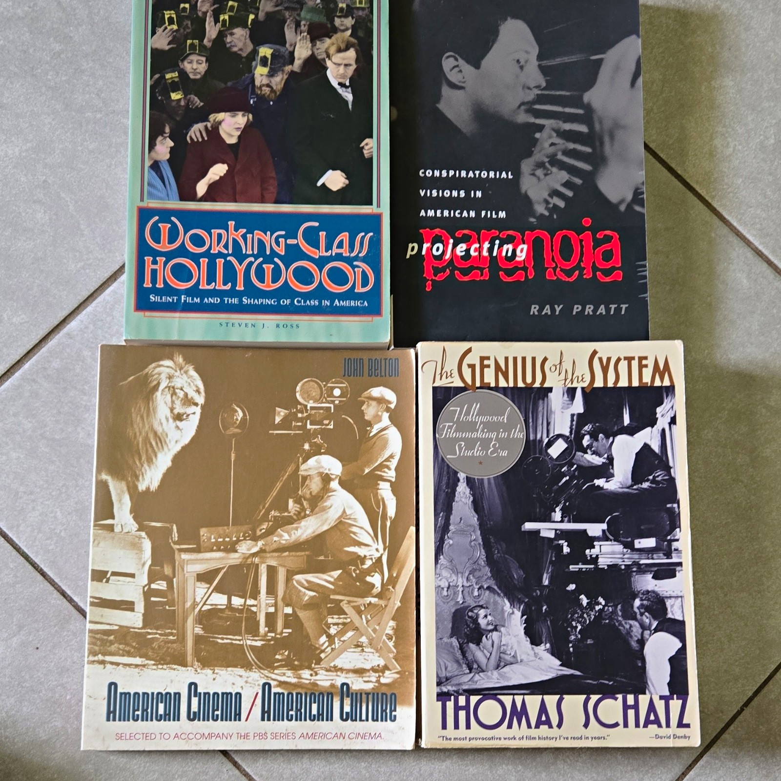 American Cinema Film History Paperbacks 4 Lot - Working Class Hollywood PLUS