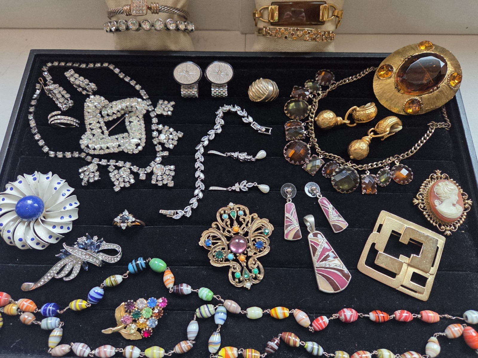 Vintage To Now Necklace, Bracelet, Brooch, Earring Ring Lot