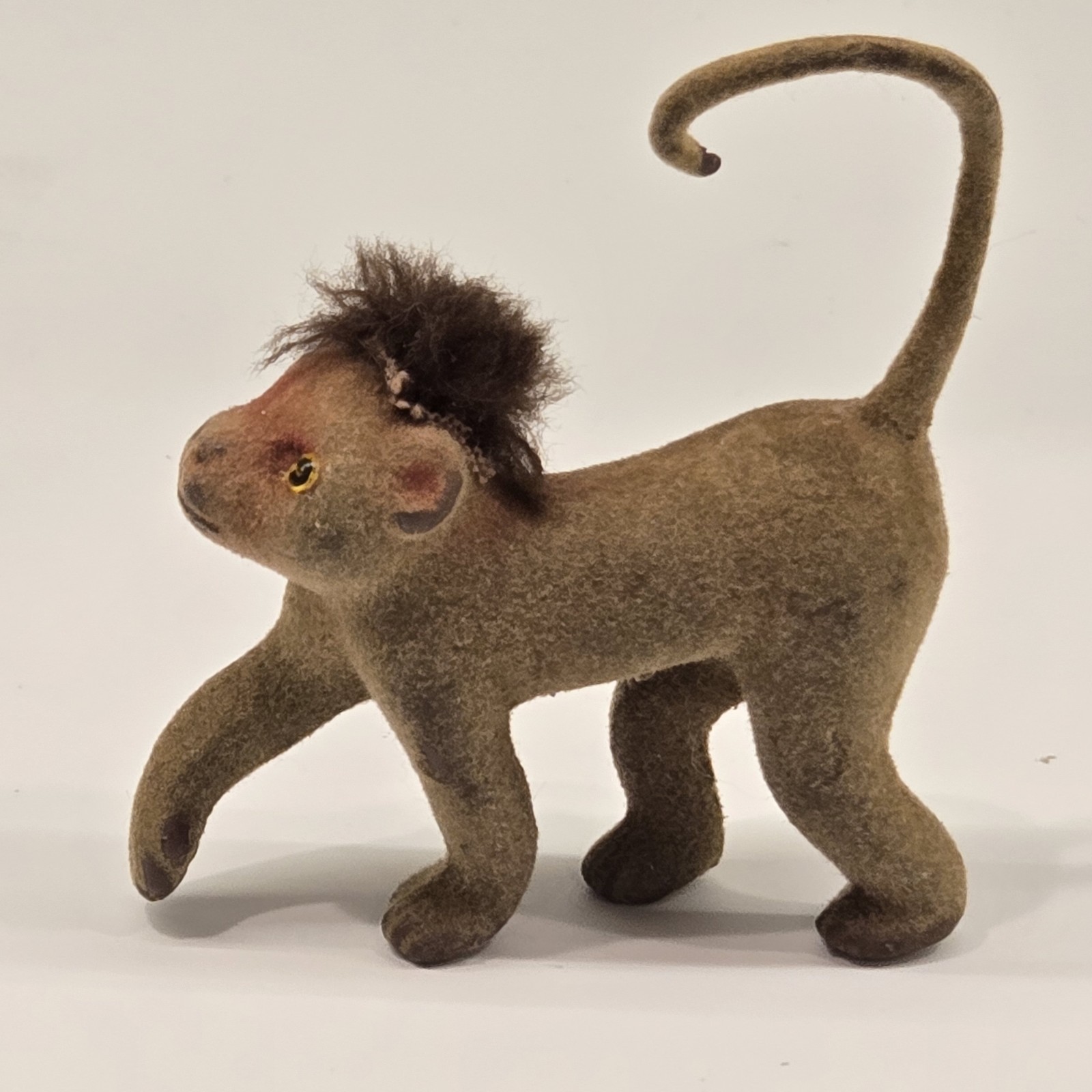 Vintage 1950\'s German Flocked Monkey Figurine Max Carl Wagner Style 3\