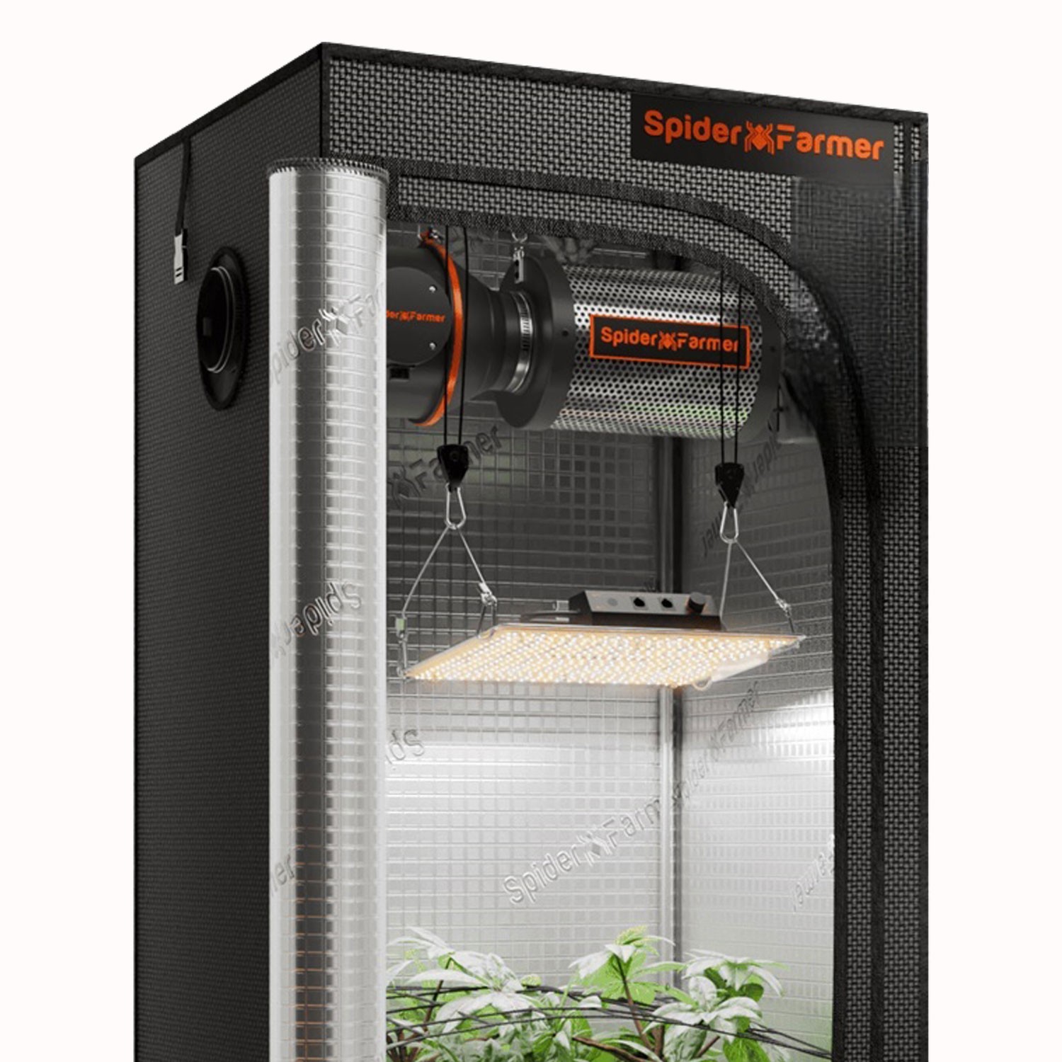 2026 Spider Farmer 4x4ft Starter Grow Tent Kit SF1000D 100W LED 4