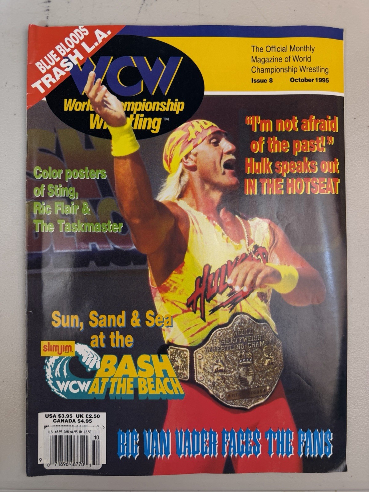 RARE WCW Wrestling Magazine Issue 8 Hulk Hogan Cover October 1995 WWE WWF RARE WCW Wrestling Magazine Issue 8 Hulk Hogan Cover October 1995 WWE WWF