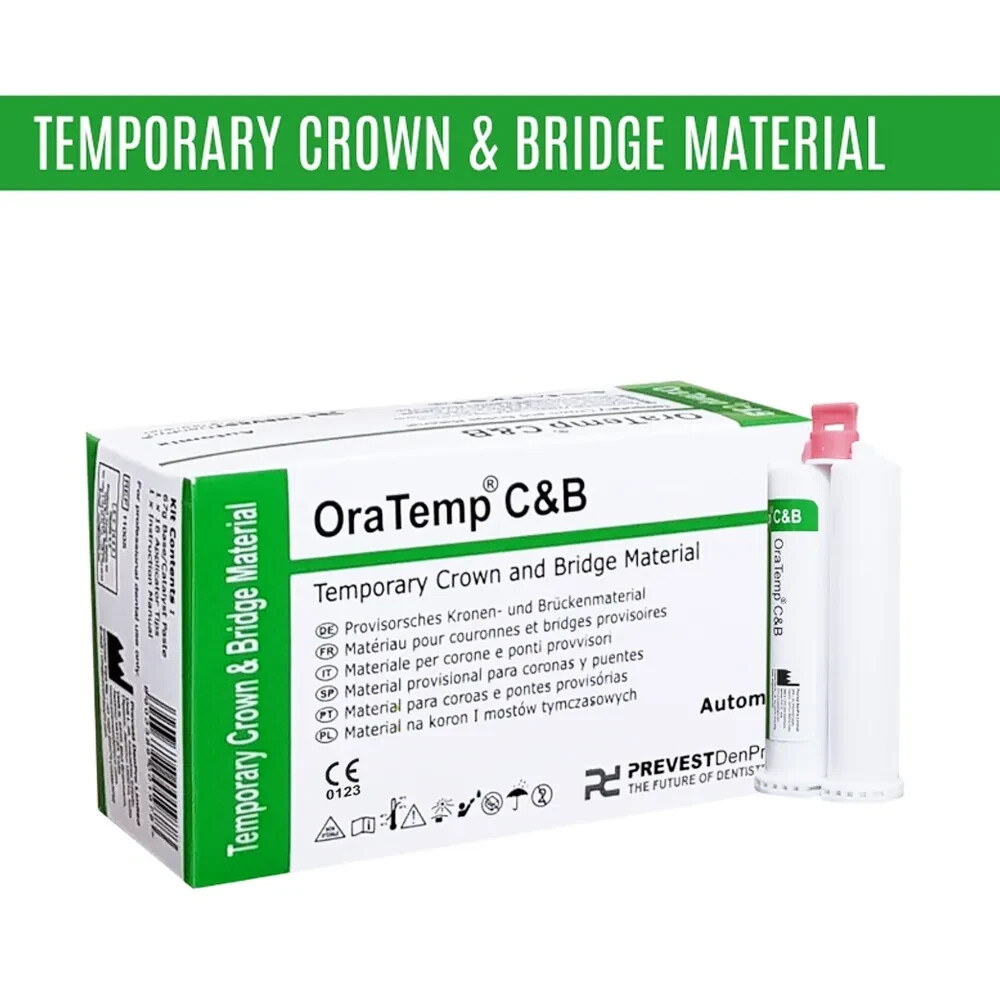3 x Dental ORATEMP  C & B Temporary Crown & Bridge Material 67gm Cartridge