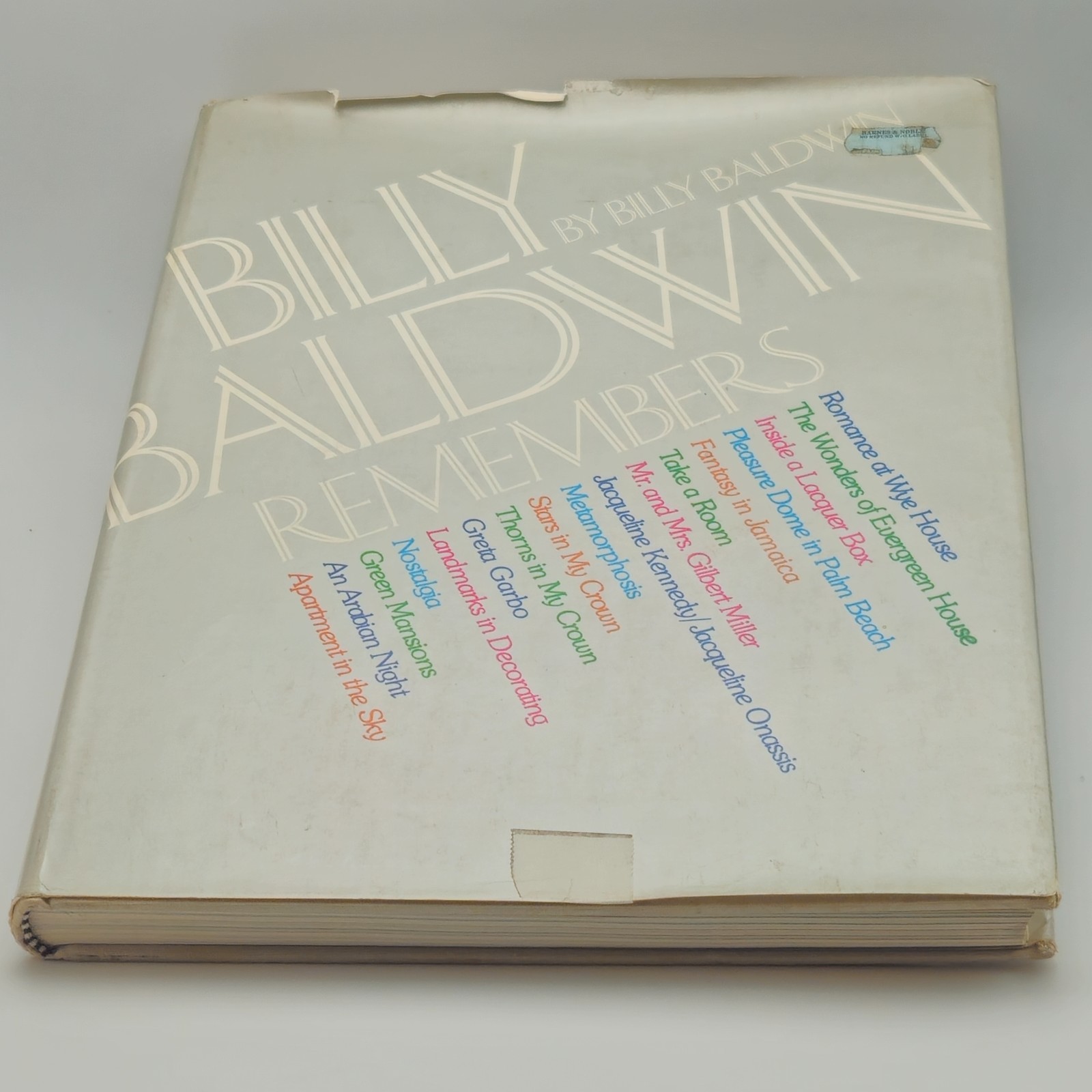 Vintage - Billy Baldwin Remembers by Billy Baldwin - First Edition 2nd  Printing