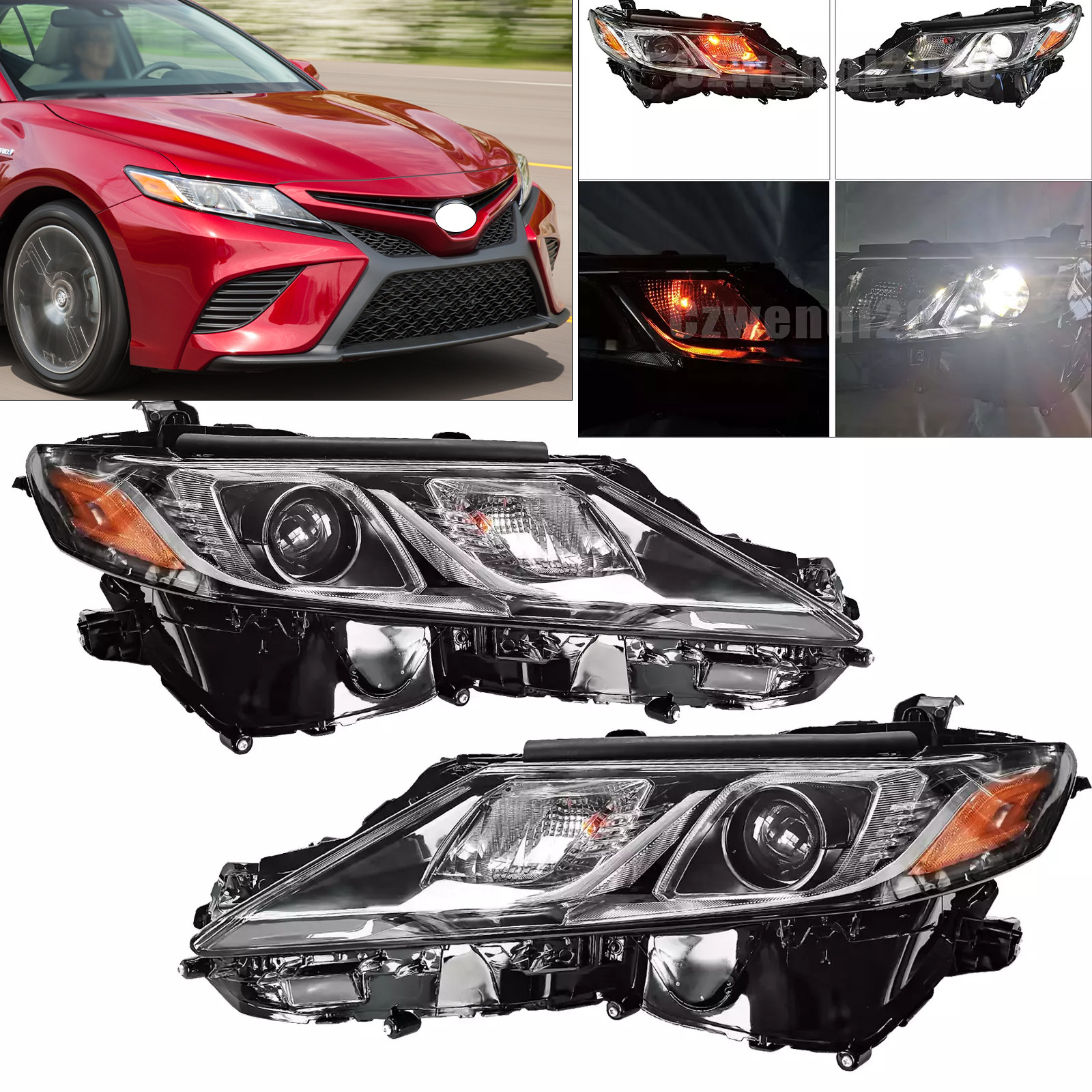LED Headlights Fit 2018 2019 2020 2021-2024 Toyota Camry L LE SE Headlamps LH+RH LED Headlights Fit 2018 2019 2020 2021-2024 Toyota Camry L LE SE Headlamps LH+RH