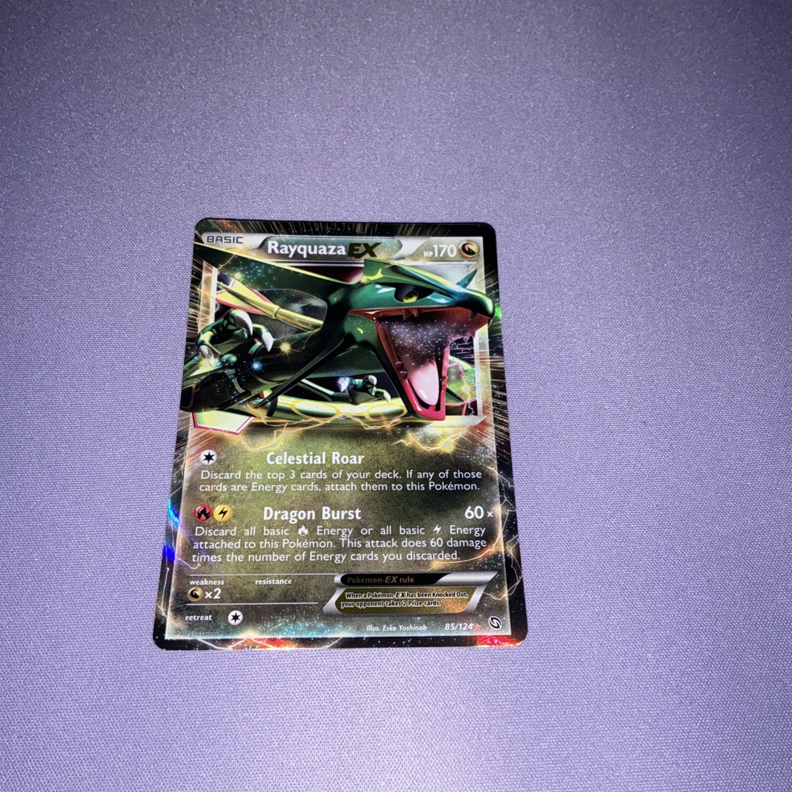 Rayquaza EX 85/124 Dragons Exalted Holo LP+ Rayquaza EX 85/124 Dragons Exalted Holo LP+