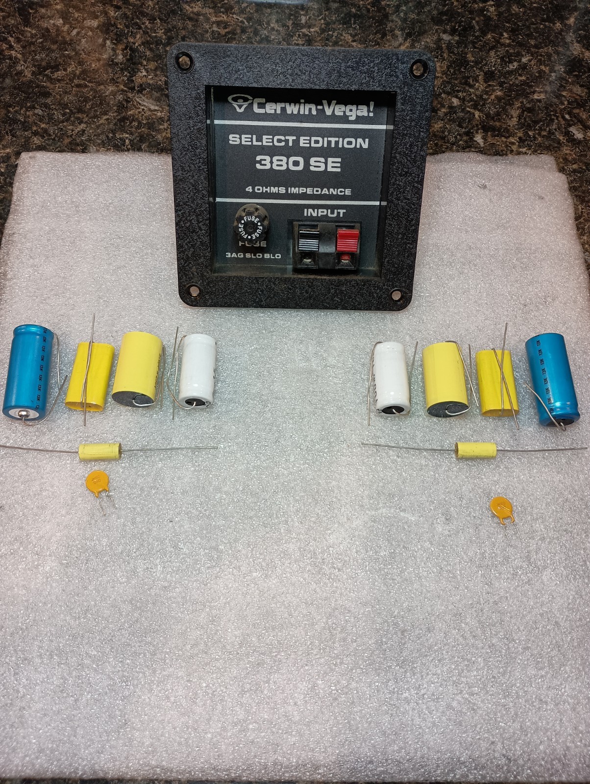 Cerwin Vega 380 SE PCB Version Crossover Restoration Capacitor Kit  Re Cap