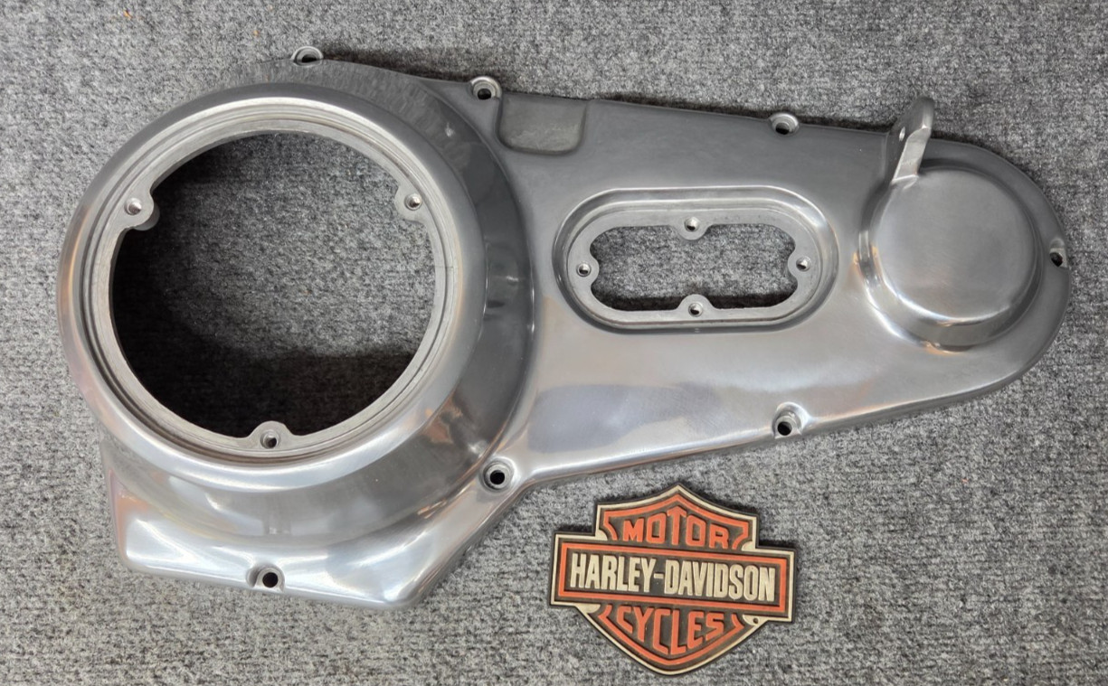 OEM HARLEY-DAVIDSON SHOVELHEAD POLISHED OUTER PRIMARY 60506-82B