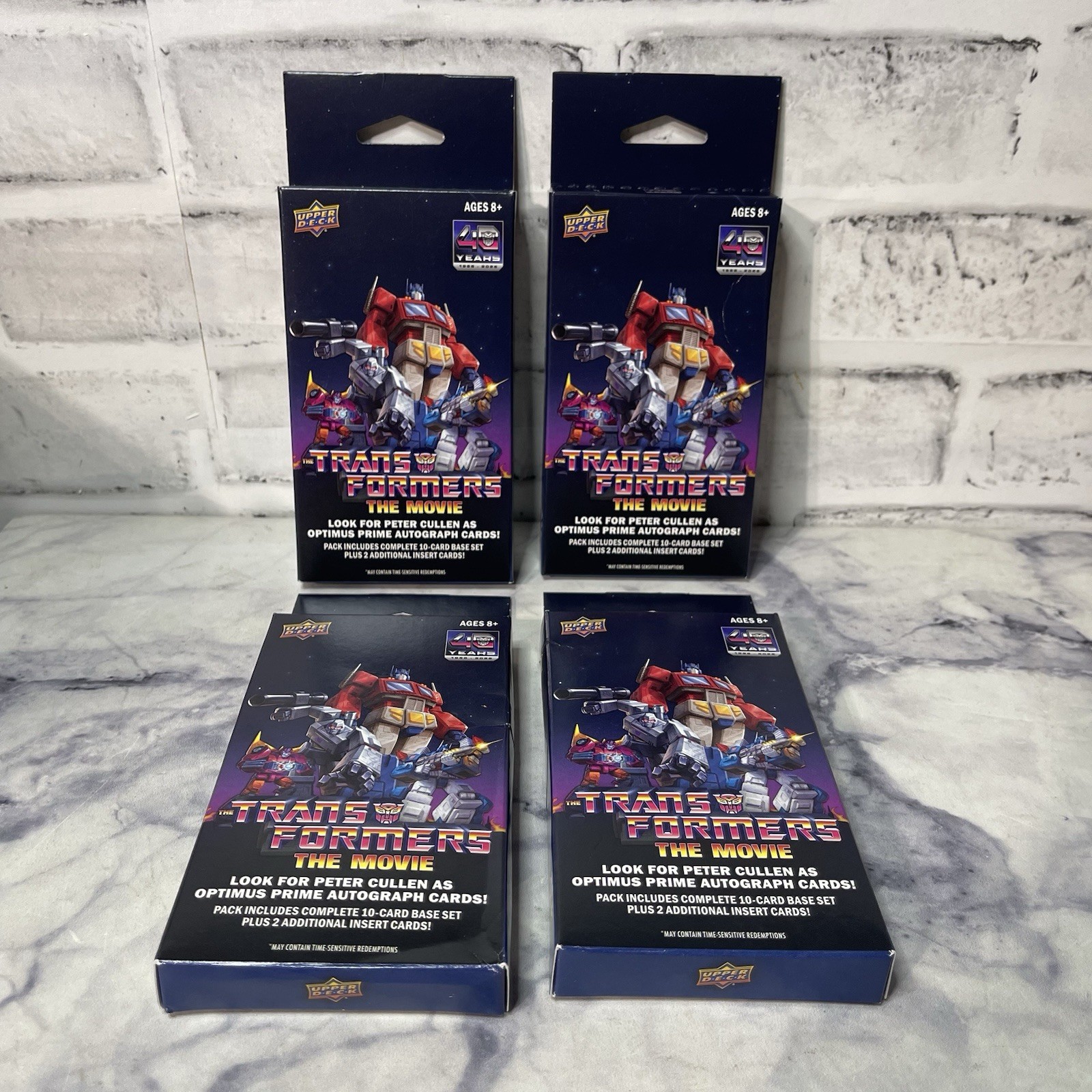 2026 Upper Deck Transformers Movie Sealed Trading Cards Lot of 4 Packs