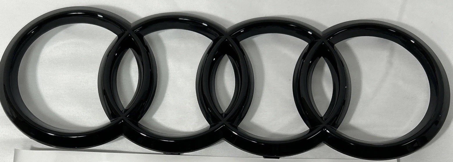 AUDI 4Ring Front Grille 285mm X 99mm For Q2,Q3,Q5,Q7,A6,A7,A8,S4,S5,S6,S7