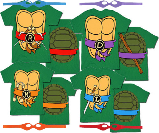 TMNT Teenage Mutant Ninja Turtles Halloween Cosplay Costume T-Shirt Tee