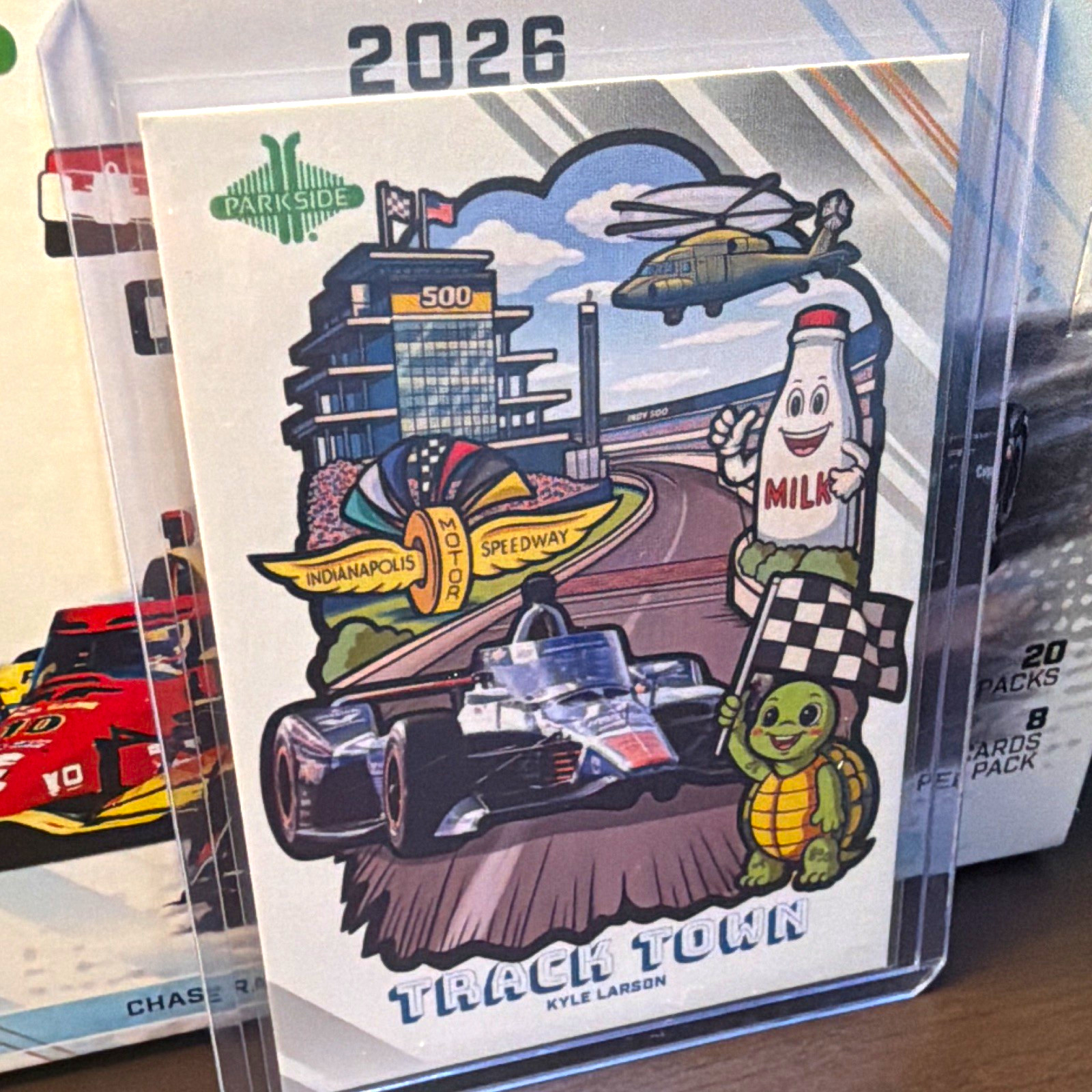 2026 Parkside Indycar Kyle Larson Track Town TT10 Indy 500 Insert