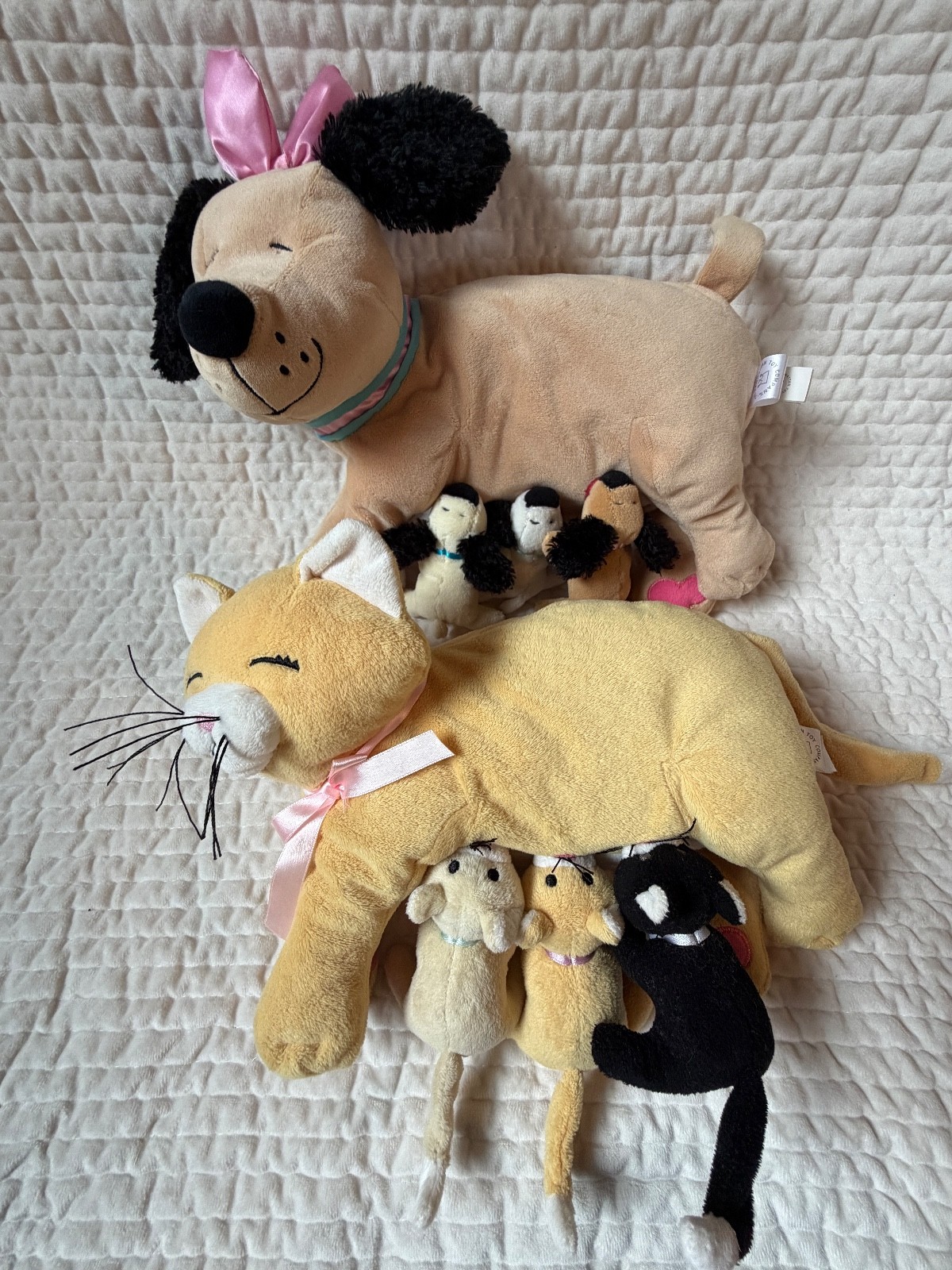Manhattan Toy Nursing Nana Dog 2012 & Nina Cat 2003 Complete Magnetic Sets Manhattan Toy Nursing Nana Dog 2012 & Nina Cat 2003 Complete Magnetic Sets