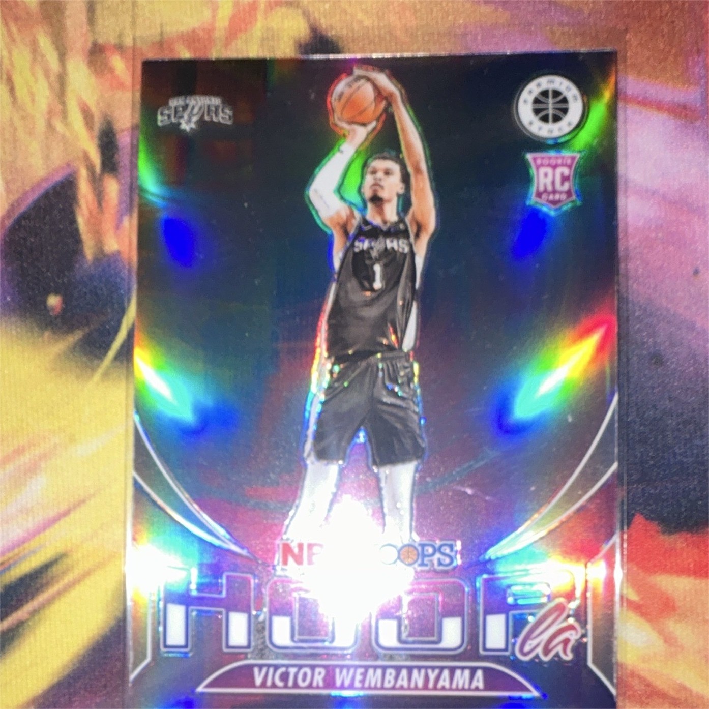 Panini 2023-24 NBA Hoops Premium Stock Victor Wembanyama Hoopla #5 RC