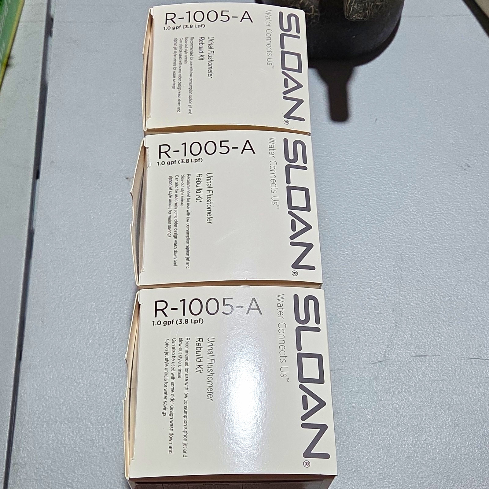 Sloan R-1005-A Urinal Flushometer Rebuild Kit Manual 1.0 GPF. lot of 3.