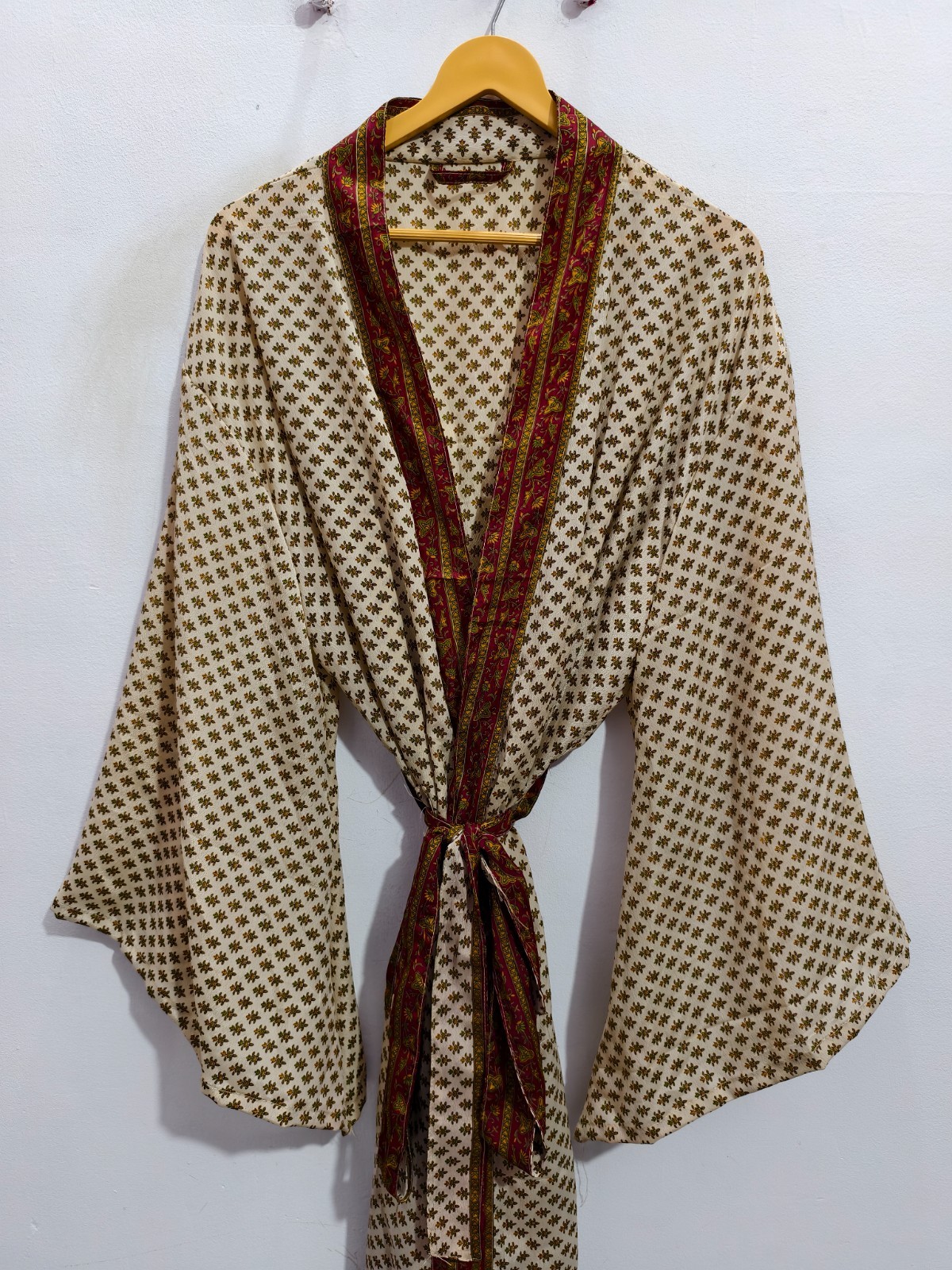 Ankle Length Silk Kimono Robe For Her L-100