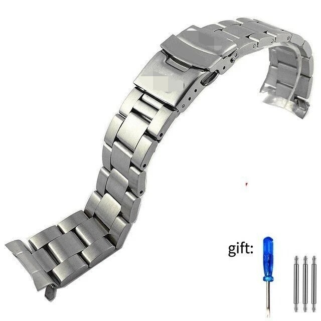 New 22mm Stainless Steel Watch Band Strap+Tool Fit For Casio Duro MDV106 MDV107