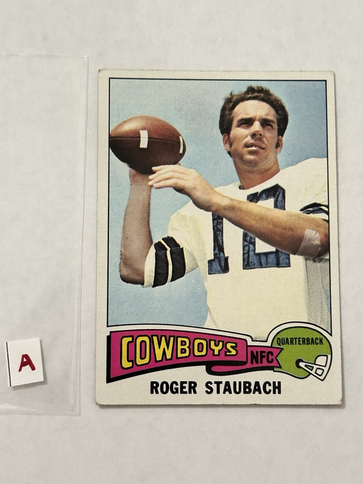 1975 Topps #145 Roger Staubach Dallas Cowboys VG - Corners - A