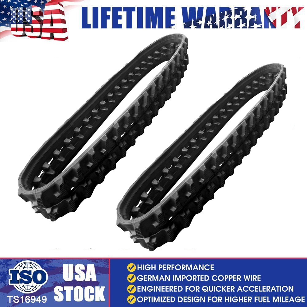 180x72x37 Rubber Tracks Set of 2 Mini Excavator Replacement Tracks Heavy Duty