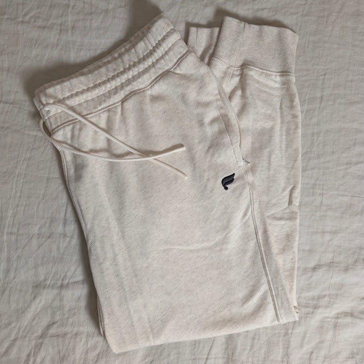 Fabletics Go To Joggers Men\'s 2X Bone Heather Zipper Pockets EUC