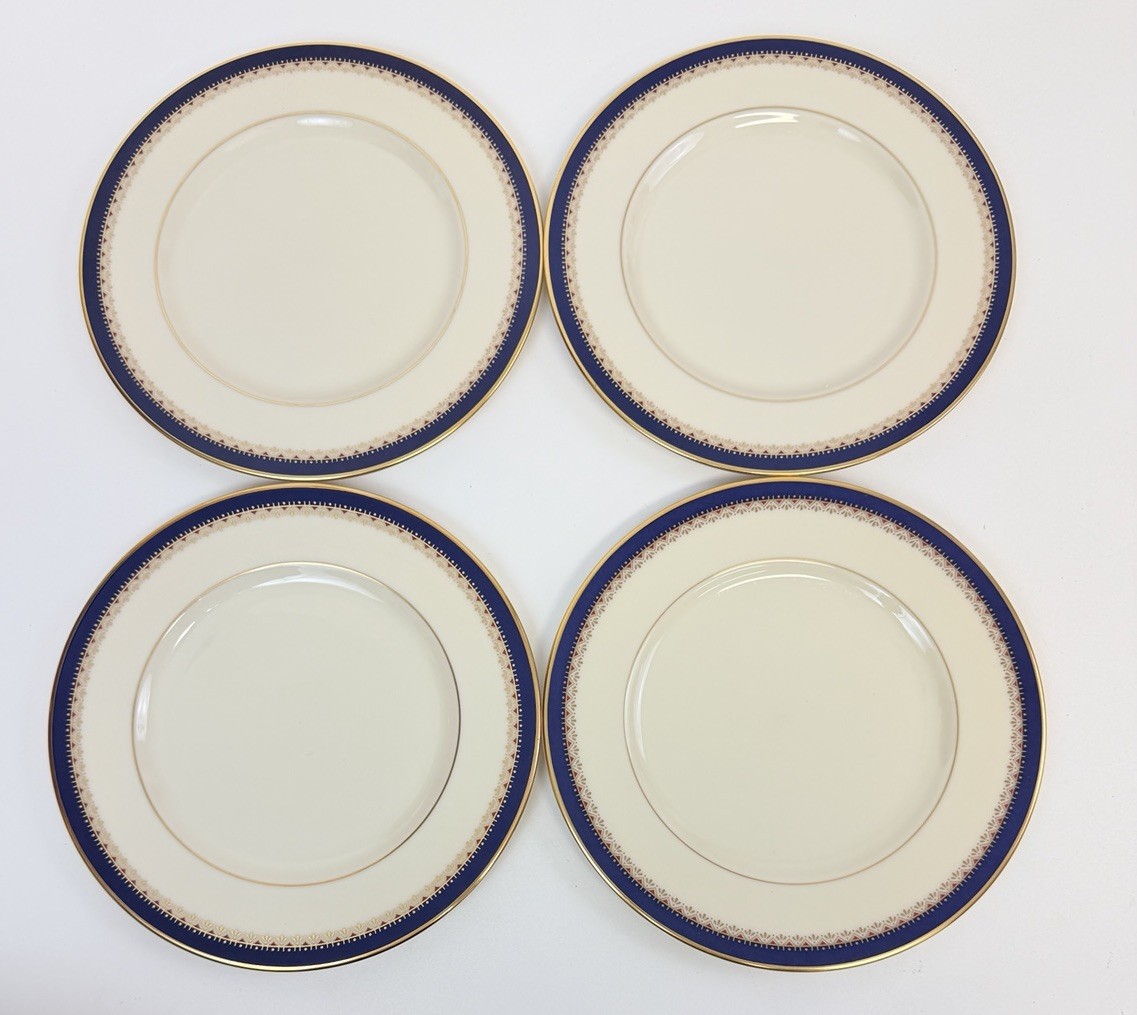 4 LENOX PRESIDENTIAL JEFFERSON SALAD DESSERT PLATES  8.5\