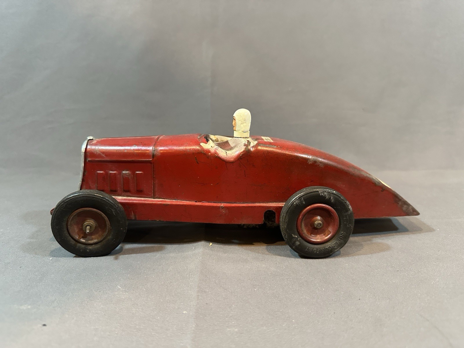 Vintage Citroen Car Toy France 12” clockwork Antique
